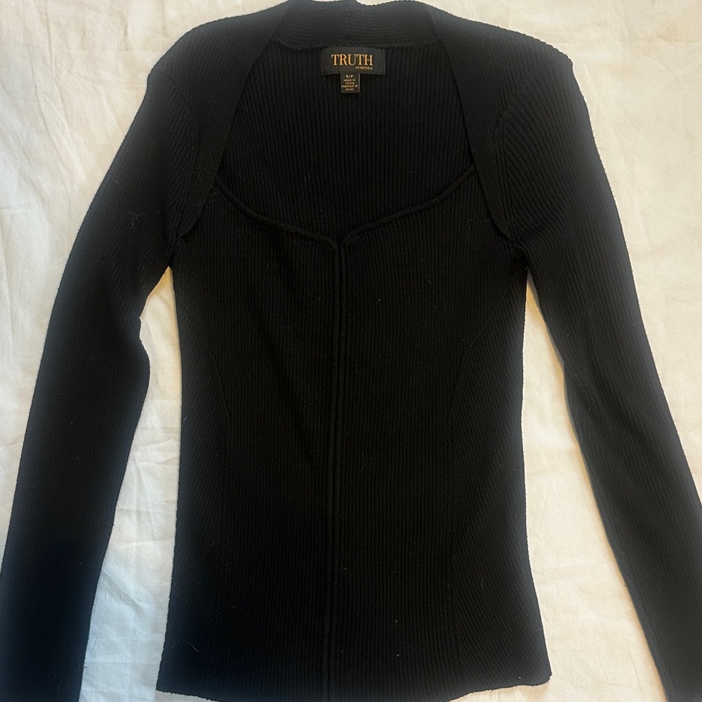Truth Long Sleeve Ribbed knit Top - Picture 3 of 5